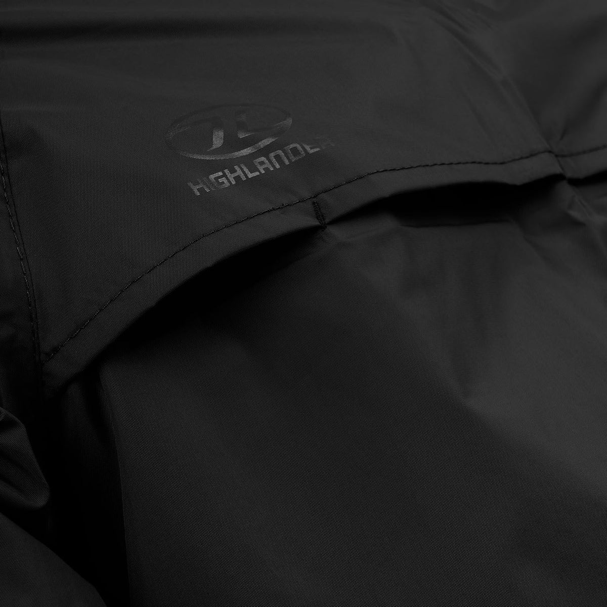 Highlander Men's Stow & Go Pack Away Waterproof Jacket | Black Clothing Highlander