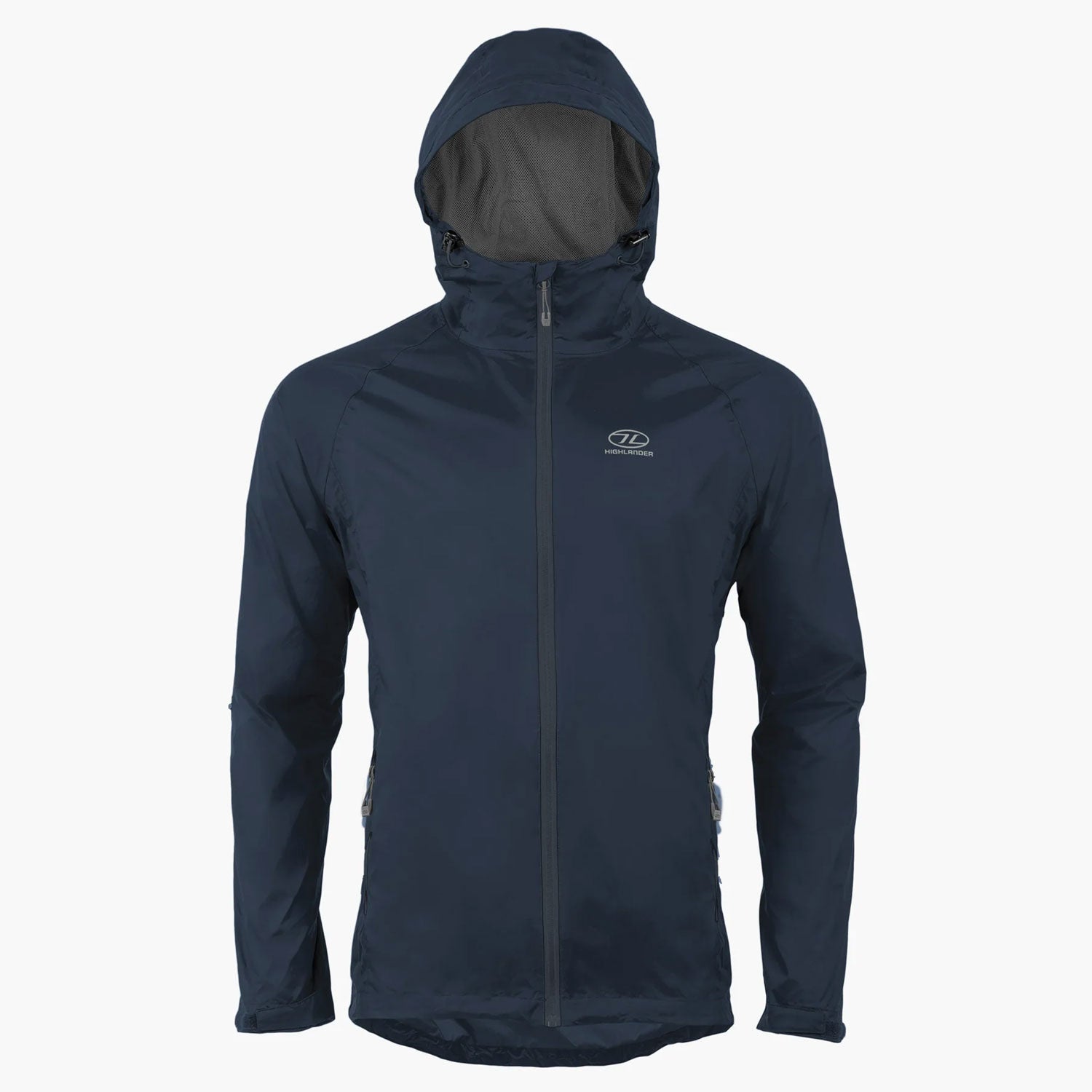 Highlander Men's Stow & Go Pack Away Waterproof Jacket | Navy Blue Clothing Highlander