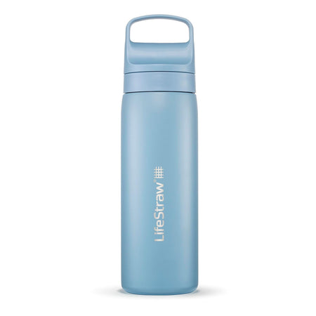 LifeStraw Go Series Stainless Steel Water Filter Bottle 500ml - Icelandic Blue Water Bottle Lifestraw