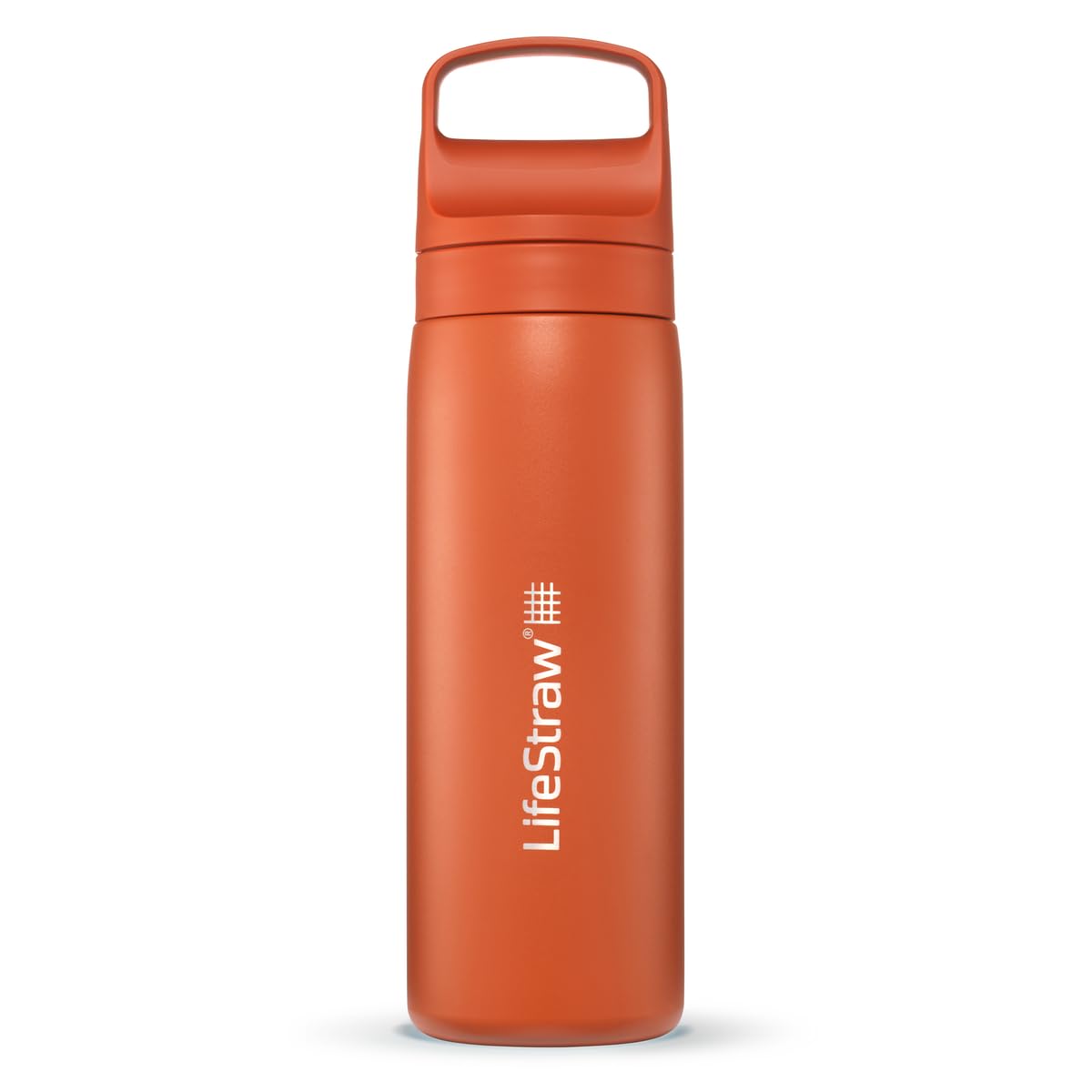 LifeStraw Go Series Stainless Steel Water Filter Bottle 500ml Kyoto Orange Water Bottle Lifestraw