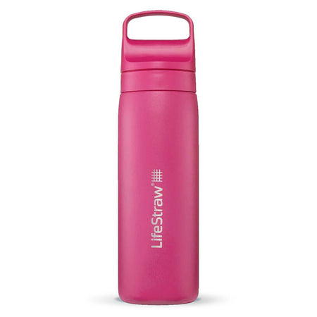 LifeStraw Go Series Stainless Steel Water Filter Bottle 500ml - Orchid Pink Water Bottle Lifestraw