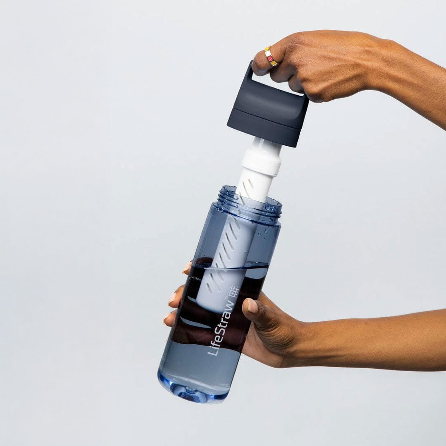 LifeStraw Go 2.0 Water Filter Bottle 650ml - Aegean Sea Water Bottle Lifestraw