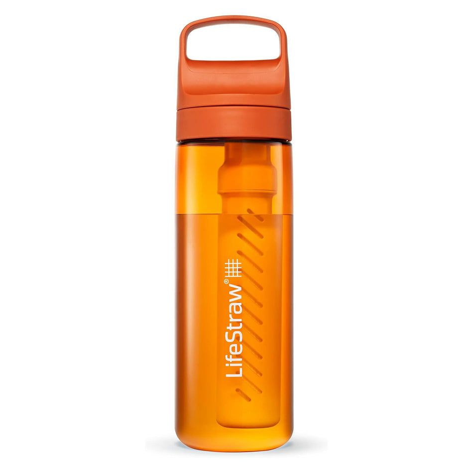 LifeStraw Go 2.0 Water Filter Bottle 650ml Kyoto Orange Water Bottle Lifestraw
