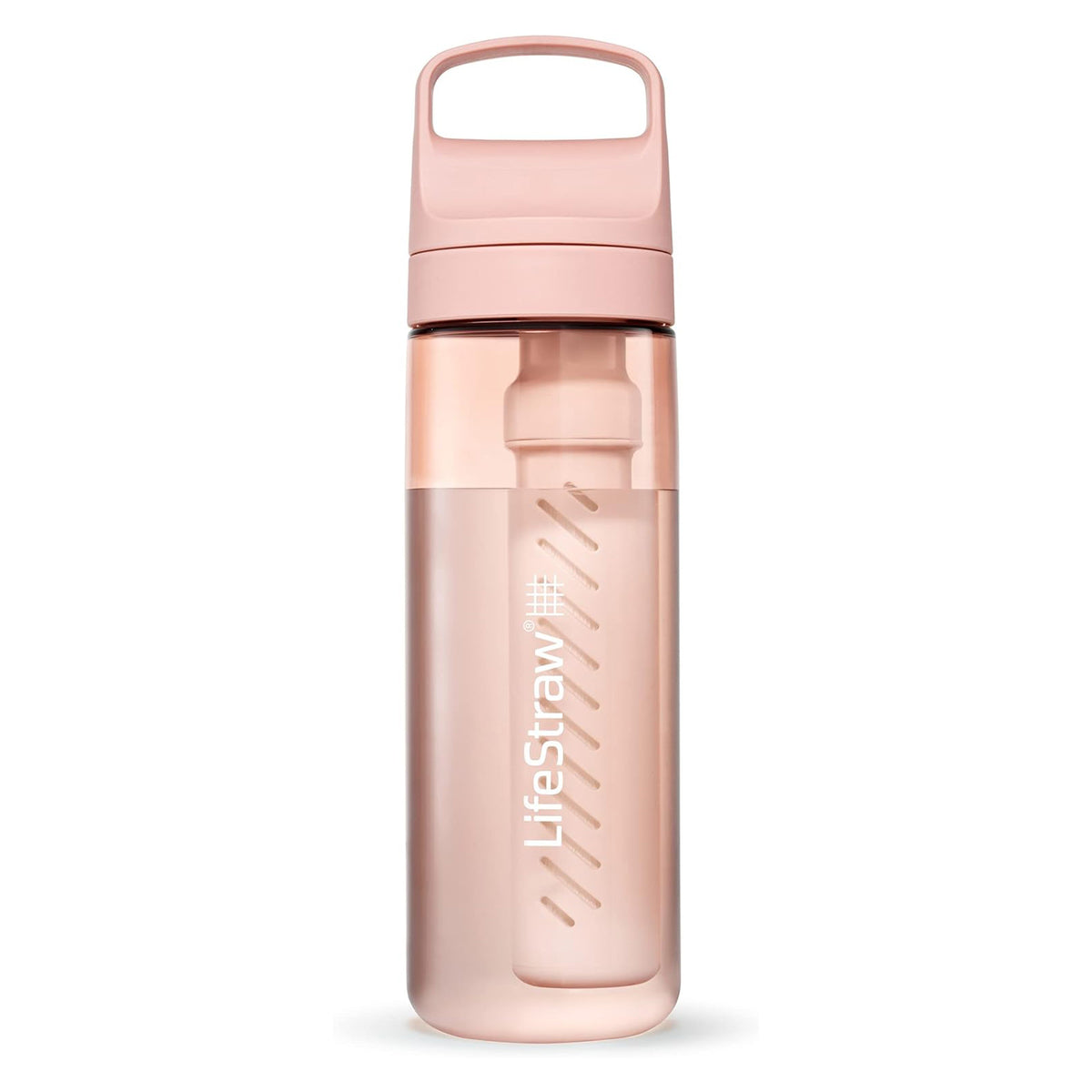 LifeStraw Go 2.0 Water Filter Bottle 650ml - Cherry Blossom Pink Water Bottle Lifestraw