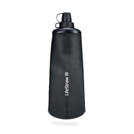 LifeStraw Peak Series Collapsible Squeeze Bottle 1L - Dark Grey Water Bottle Lifestraw