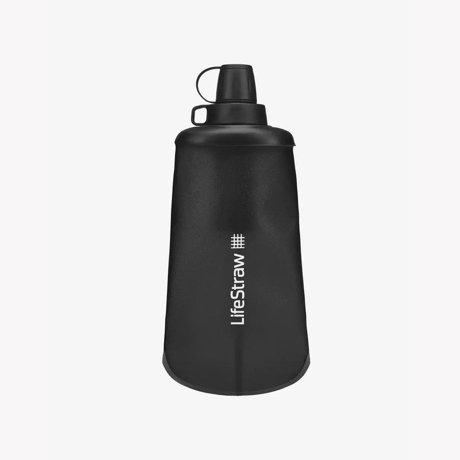 LifeStraw Peak Series Collapsible Squeeze Bottle 650ml - Dark Grey Water Bottle Lifestraw