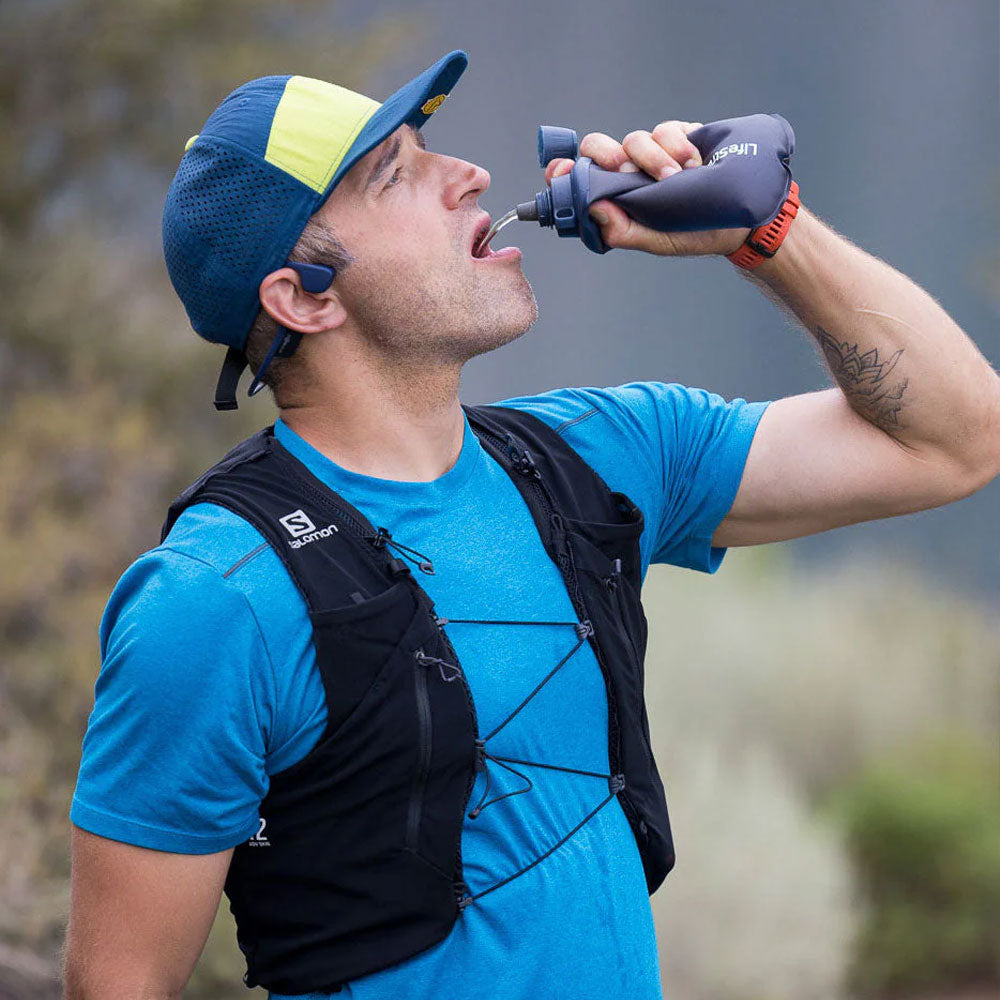 LifeStraw Peak Series Collapsible Squeeze Bottle 650ml - Mountain Blue Water Bottle Lifestraw