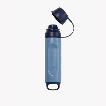LifeStraw Peak Series Solo Personal Water Filter Straw - Mountain Blue Water Bottle Lifestraw