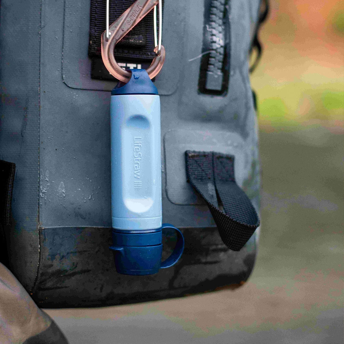 LifeStraw Peak Series Solo Personal Water Filter Straw - Mountain Blue Water Bottle Lifestraw