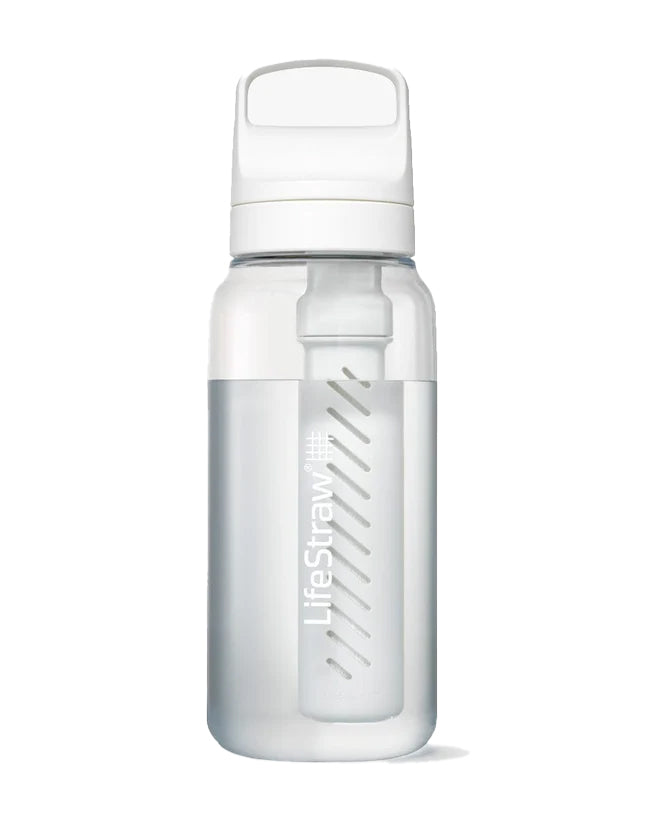 LifeStraw Go 2.0 Water Filter Bottle 1L - Polar White Water Bottle Lifestraw