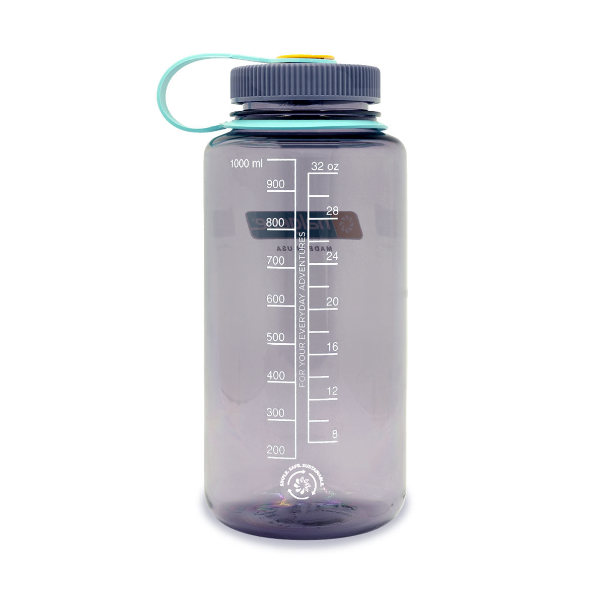 Nalgene Wide Mouth 1L Tritan Sustain Water Bottle - Aubergine Water Bottle Nalgene