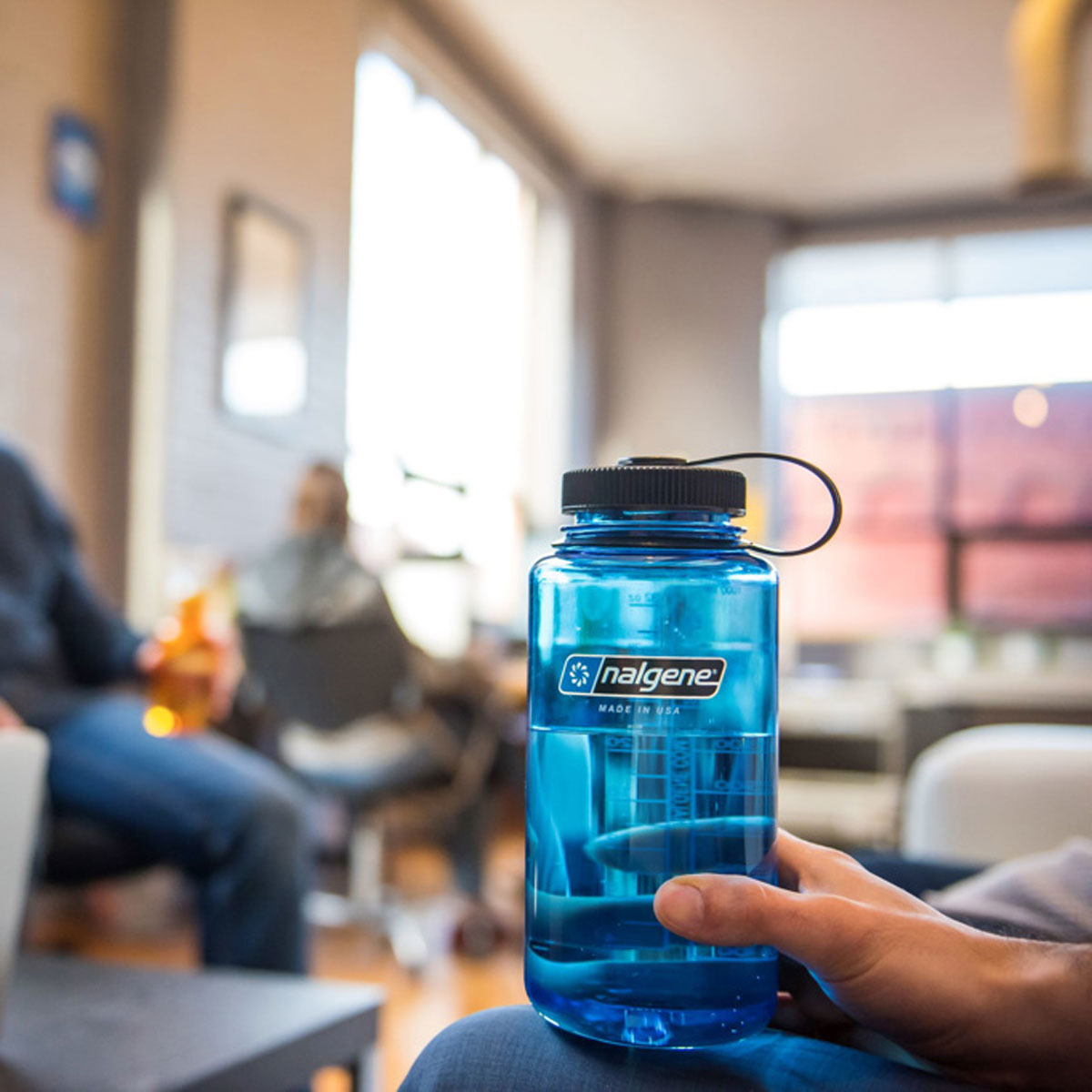 Nalgene Wide Mouth 1L Tritan Sustain Water Bottle - Slate Blue Water Bottle Nalgene