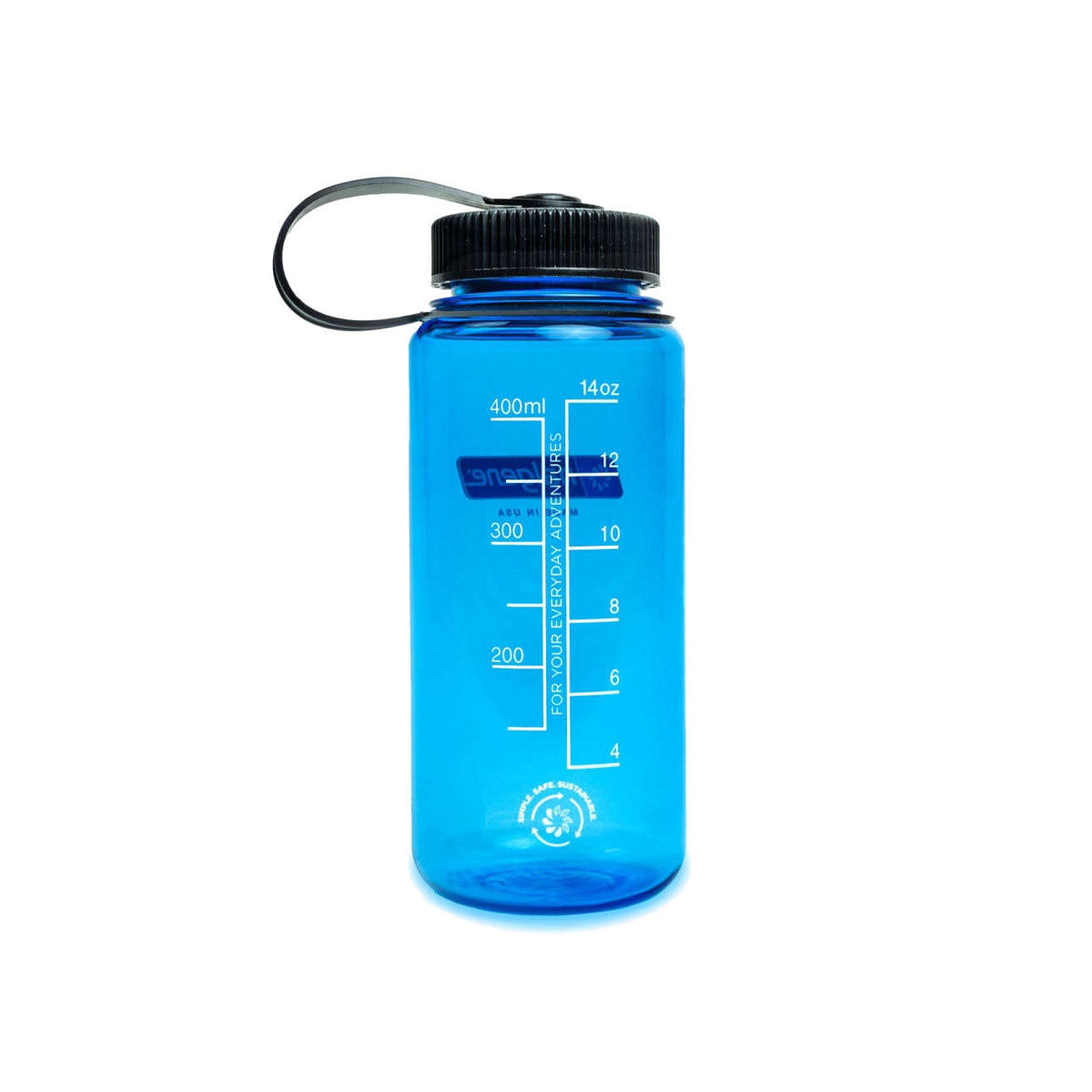 Nalgene Wide Mouth 500ml Tritan Sustain Water Bottle - Slate Blue Water Bottle Nalgene