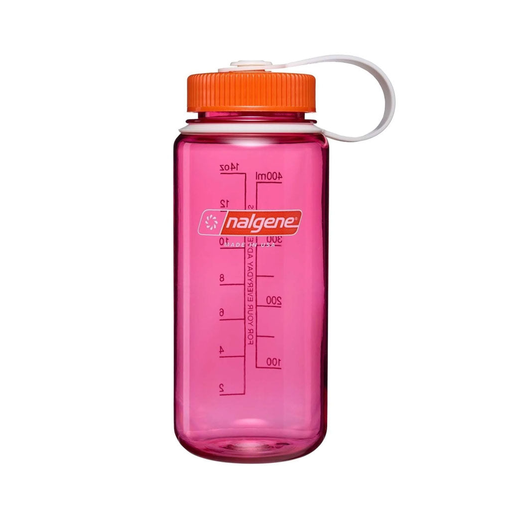 Nalgene Wide Mouth 500ml Tritan Renew Water Bottle - Fuchsia Purple - Flame Cap Water Bottle Nalgene