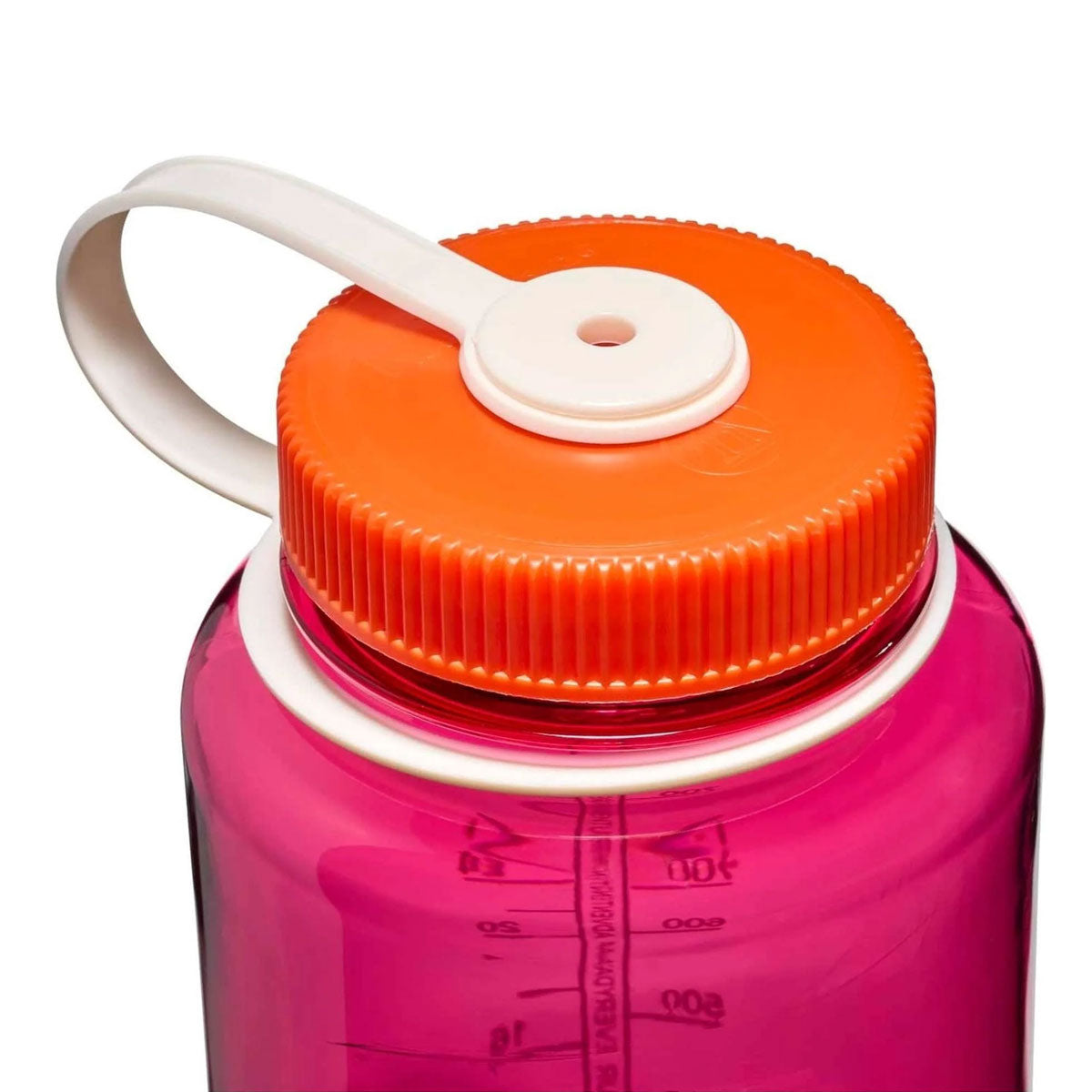 Nalgene Wide Mouth 1L Tritan Renew Water Bottle - Fuchsia Purple - Flame Cap Water Bottle Nalgene