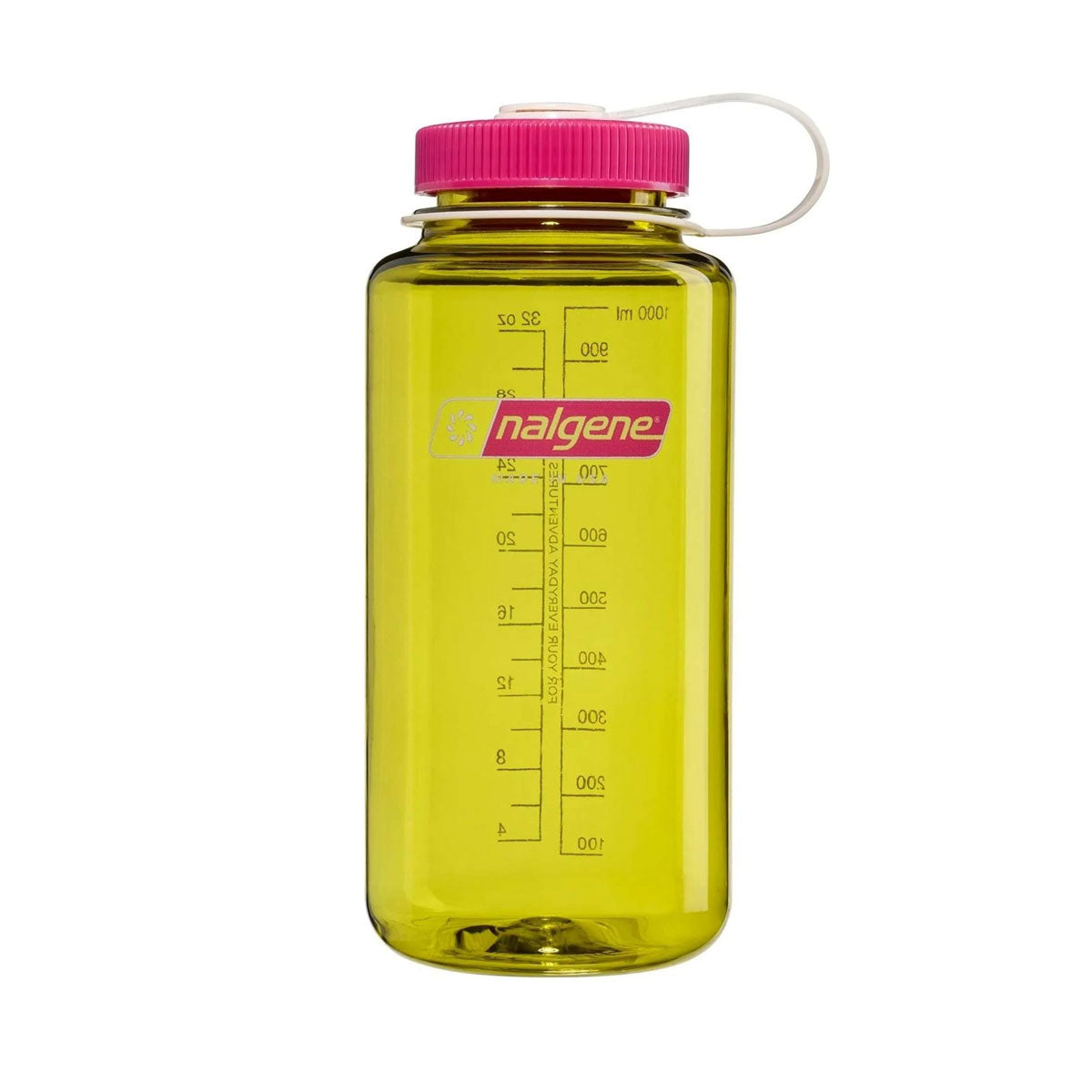 Nalgene Wide Mouth 1L Tritan Renew Water Bottle - Endive - Fuchsia Purple Cap Water Bottle Nalgene