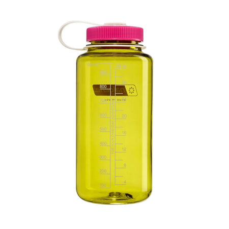 Nalgene Wide Mouth 1L Tritan Renew Water Bottle - Endive - Fuchsia Purple Cap Water Bottle Nalgene