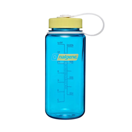 Nalgene Wide Mouth 500ml Tritan Renew Water Bottle - Blue Atoll - Endive Cap Water Bottle Nalgene