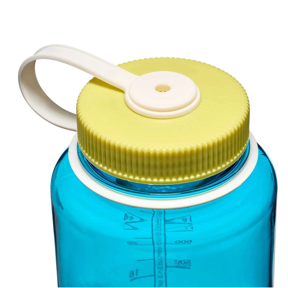 Nalgene Wide Mouth 1L Tritan Renew Water Bottle - Blue Atoll - Endive Cap Water Bottle Nalgene