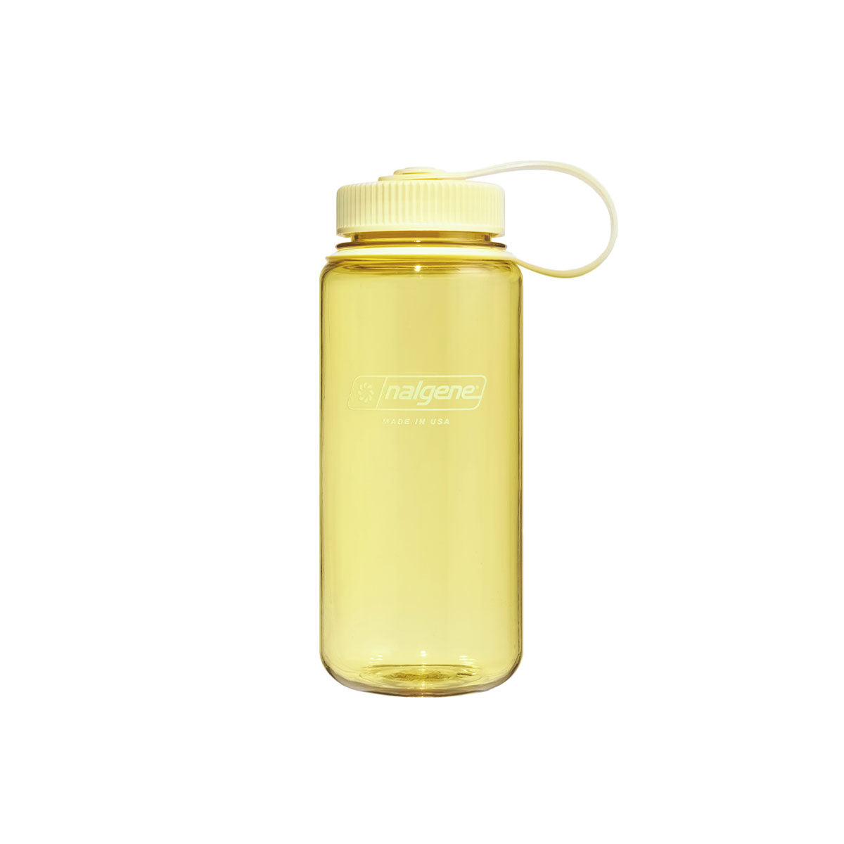 Nalgene Wide Mouth 500ml Tritan Sustain Water Bottle - Butter Monochrome Water Bottle Nalgene