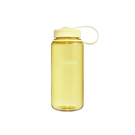 Nalgene Wide Mouth 500ml Tritan Sustain Water Bottle - Butter Monochrome Water Bottle Nalgene
