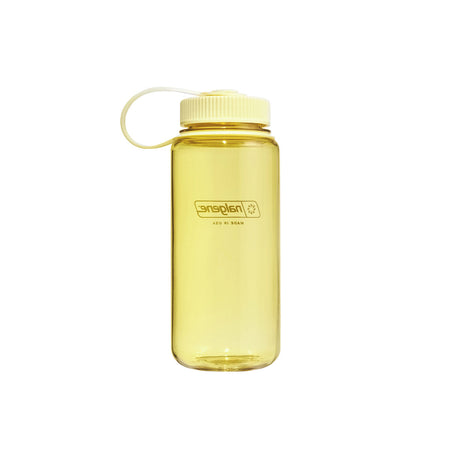 Nalgene Wide Mouth 500ml Tritan Sustain Water Bottle - Butter Monochrome Water Bottle Nalgene