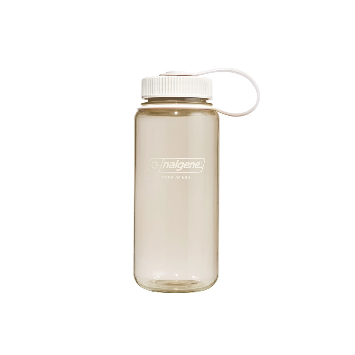 Nalgene Wide Mouth 500ml Tritan Sustain Water Bottle - Cotton Monochrome Water Bottle Nalgene