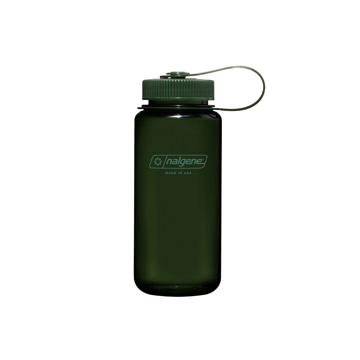 Nalgene Wide Mouth 500ml Tritan Sustain Water Bottle - Jade Monochrome Water Bottle Nalgene