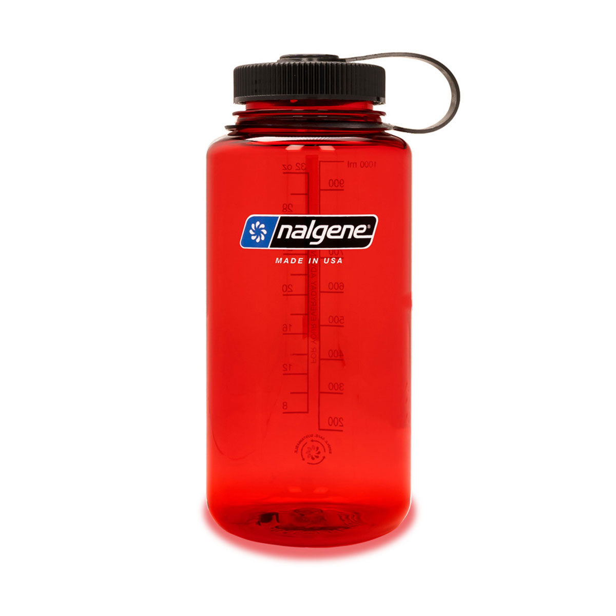 Nalgene Wide Mouth 1L Tritan Sustain Water Bottle - Red Water Bottle Nalgene