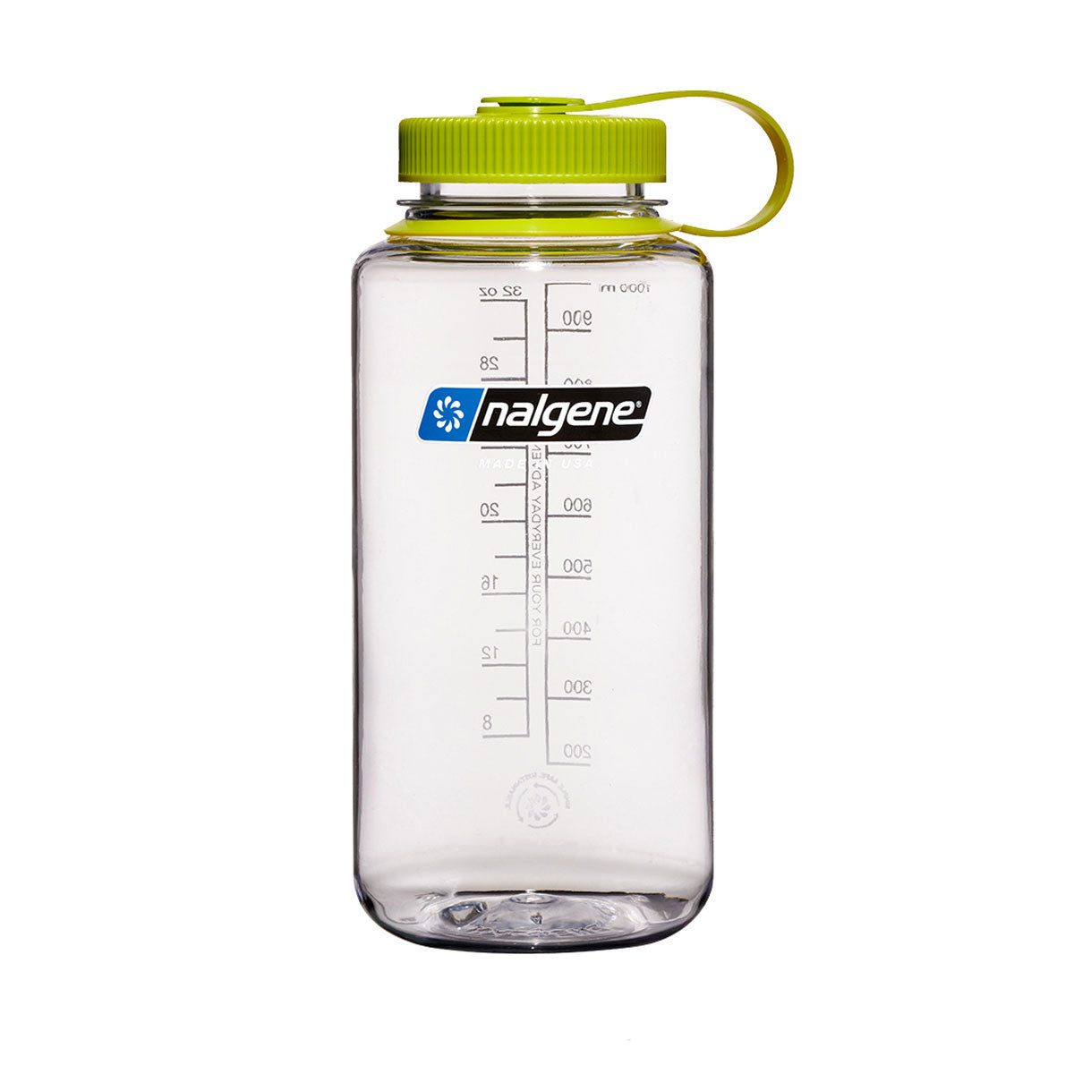Nalgene Wide Mouth 1L Tritan Sustain Water Bottle - Clear Water Bottle Nalgene
