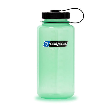 Nalgene Wide Mouth 1L Tritan Sustain Water Bottle - Glow Green Water Bottle Nalgene
