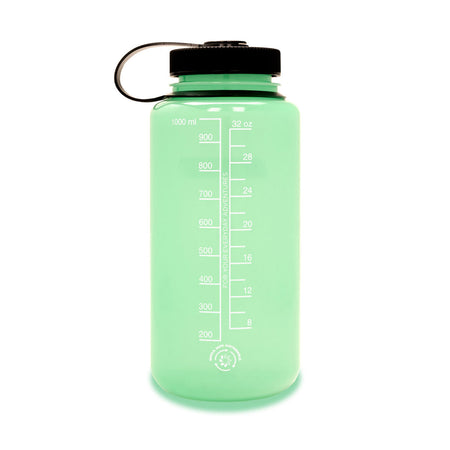 Nalgene Wide Mouth 1L Tritan Sustain Water Bottle - Glow Green Water Bottle Nalgene