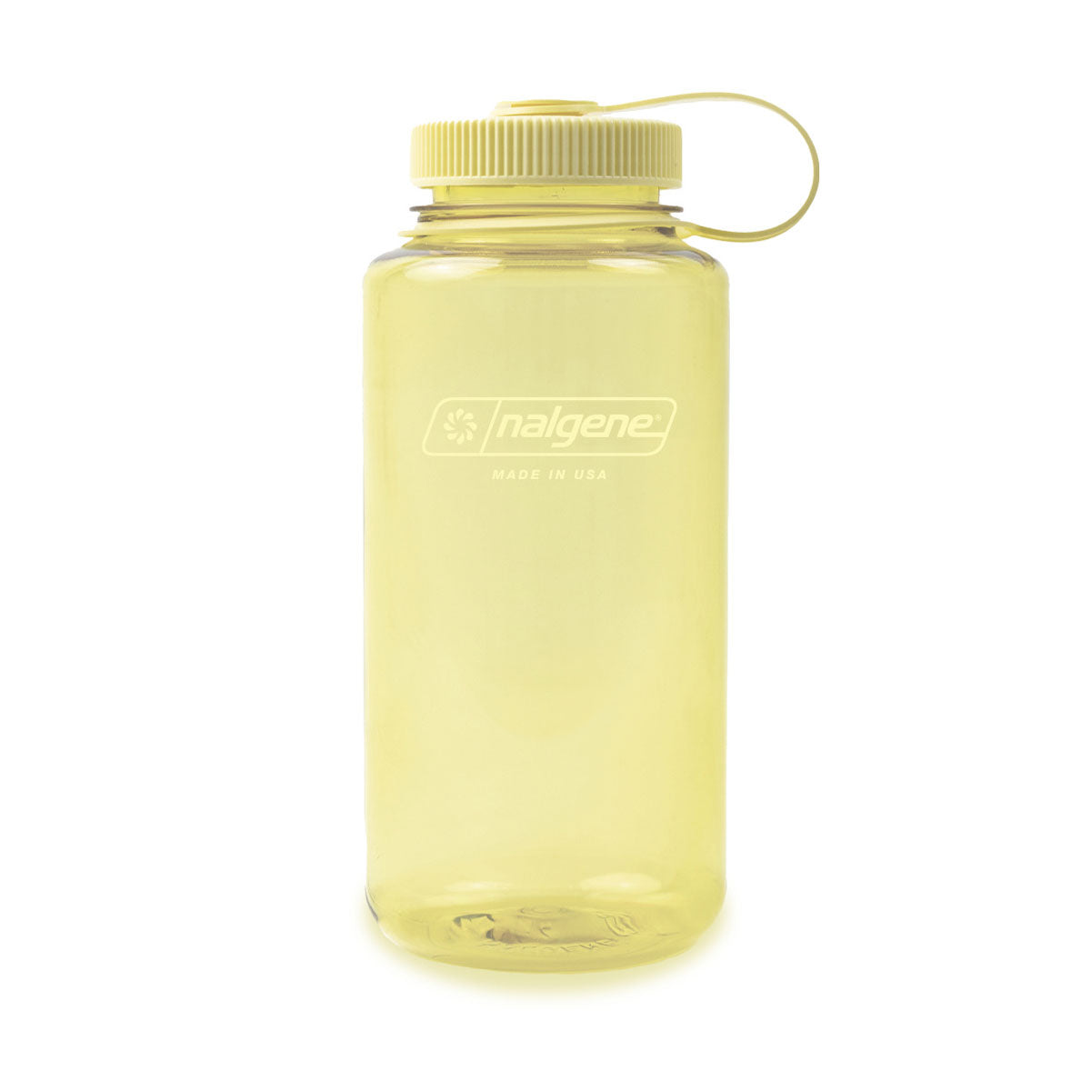 Nalgene Wide Mouth 1L Tritan Sustain Water Bottle - Butter Monochrome Water Bottle Nalgene