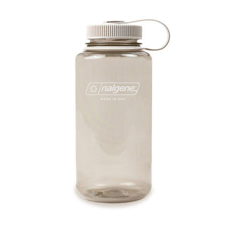 Nalgene Wide Mouth 1L Tritan Sustain Water Bottle - Cotton Monochrome Water Bottle Nalgene