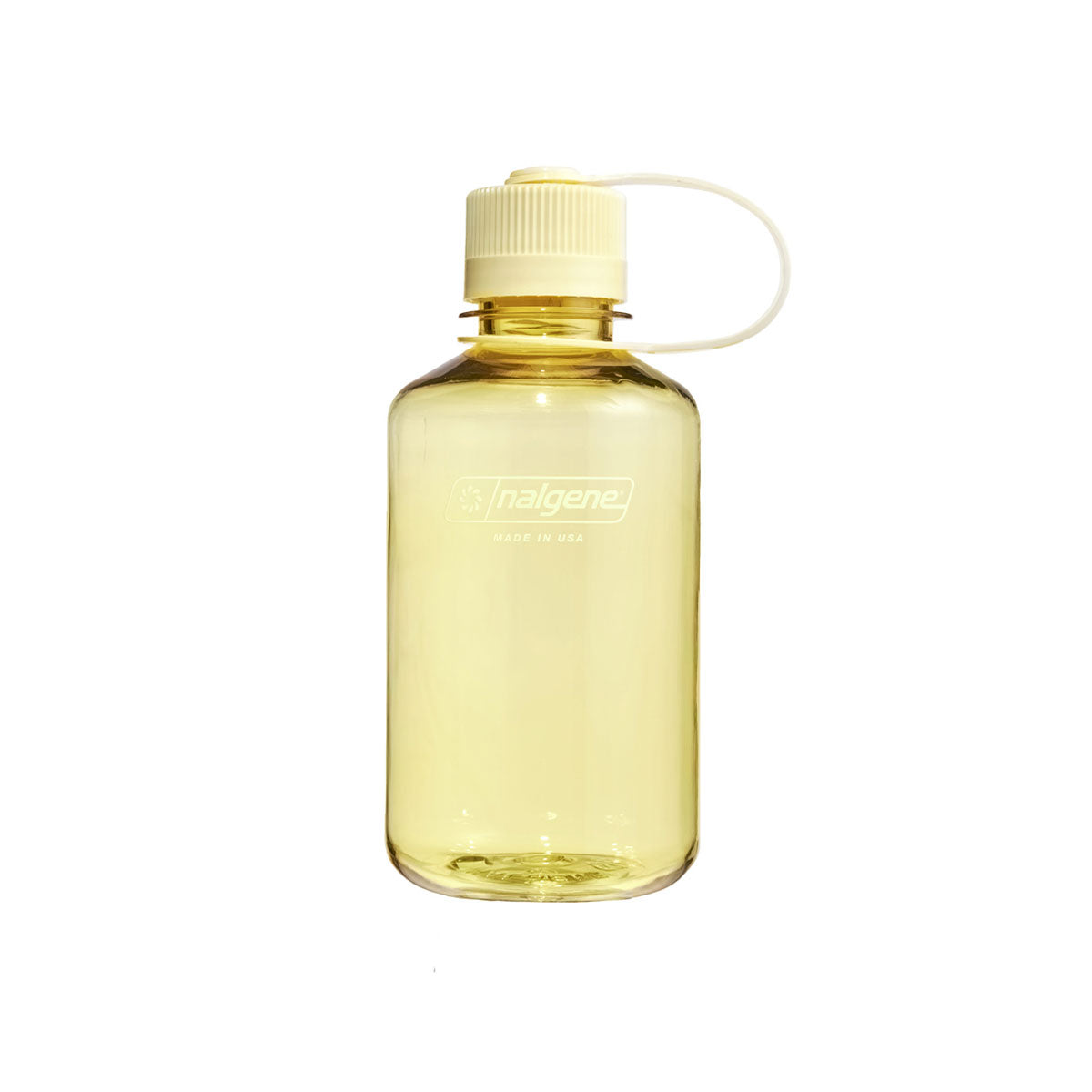 Nalgene Narrow Mouth 500ml Tritan Sustain Water Bottle - Butter Monochrome Water Bottle Nalgene