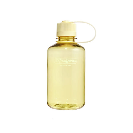 Nalgene Narrow Mouth 500ml Tritan Sustain Water Bottle - Butter Monochrome Water Bottle Nalgene