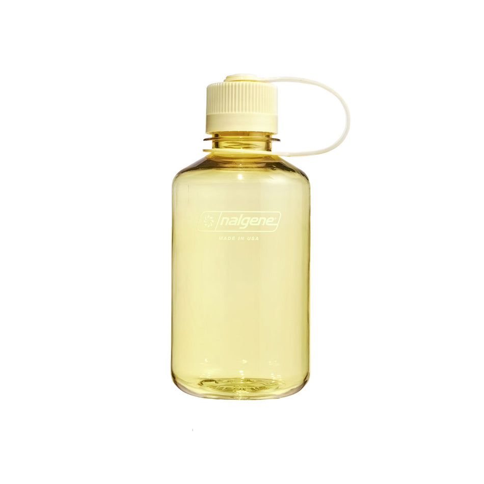Nalgene Narrow Mouth 500ml Tritan Sustain Water Bottle - Butter Monochrome Water Bottle Nalgene