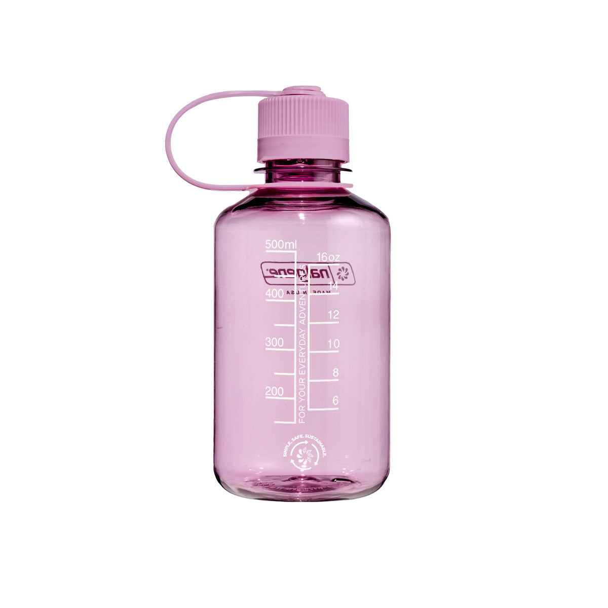 Nalgene Narrow Mouth 500ml Tritan Sustain Water Bottle - Cherry Blossom Monochrome Water Bottle Nalgene