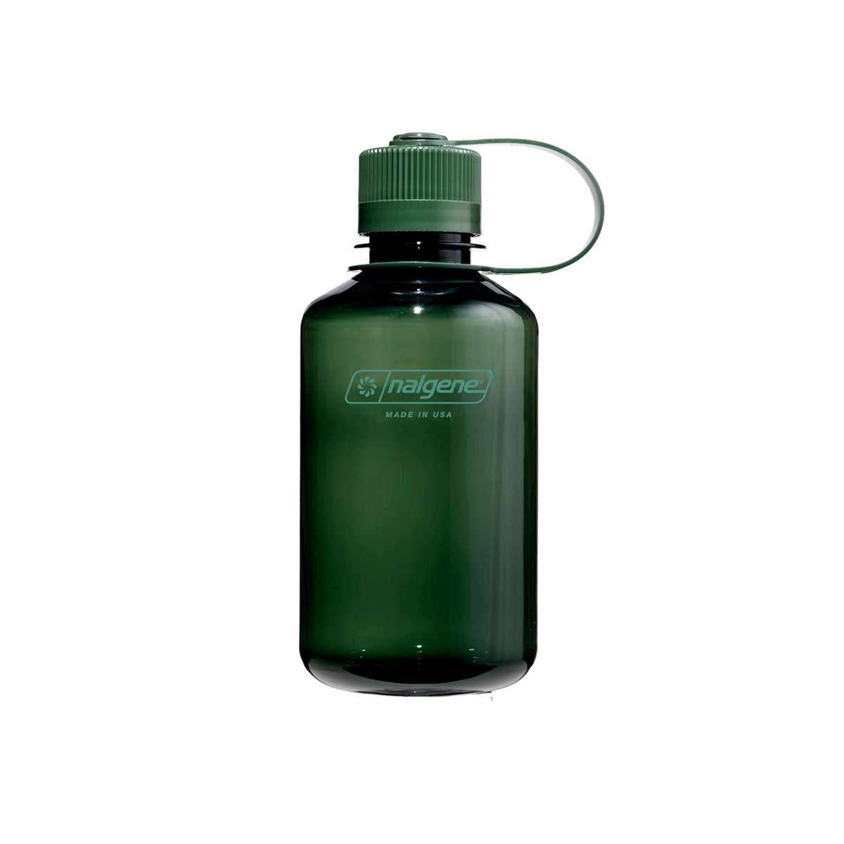 Nalgene Narrow Mouth 500ml Tritan Sustain Water Bottle - Jade Monochrome Water Bottle Nalgene