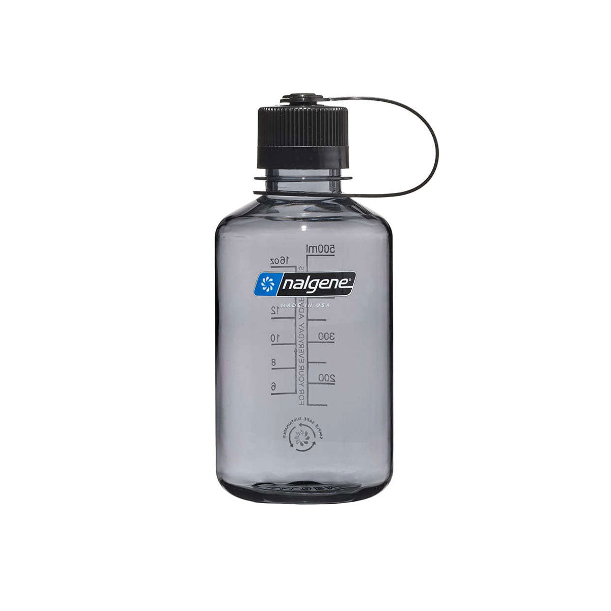 Nalgene Narrow Mouth 500ml Tritan Sustain Water Bottle - Grey Water Bottle Nalgene