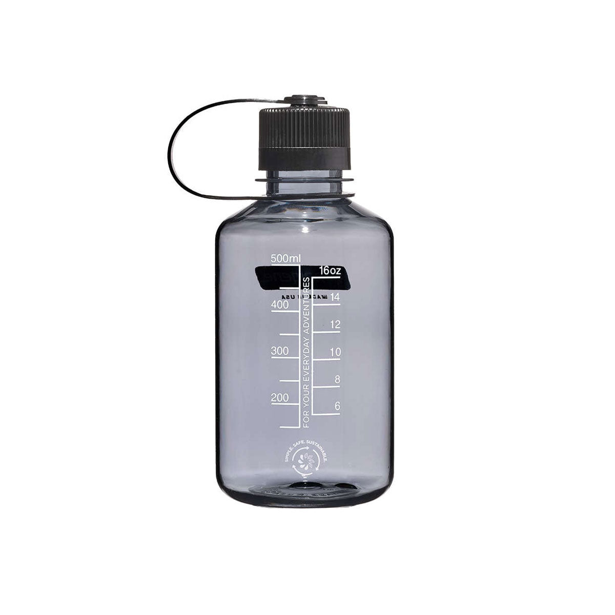 Nalgene Narrow Mouth 500ml Tritan Sustain Water Bottle - Grey Water Bottle Nalgene