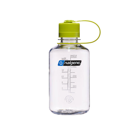Nalgene Narrow Mouth 500ml Tritan Sustain Water Bottle - Clear (Green Cap) Water Bottle Nalgene