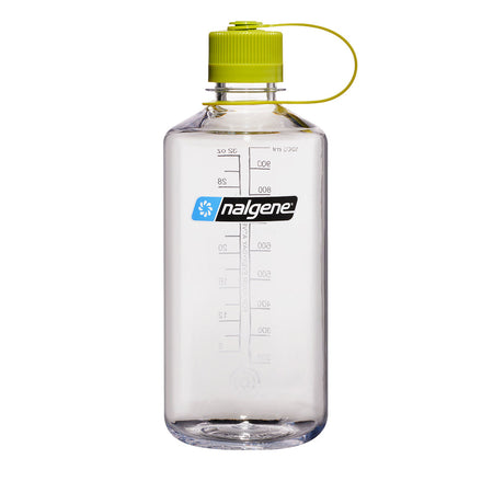 Nalgene Narrow Mouth 1L Tritan Sustain Water Bottle - Clear (Green Cap) Water Bottle Nalgene
