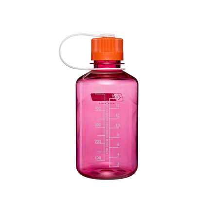 Nalgene Narrow Mouth 500ml Tritan Renew Water Bottle - Fuchsia Purple - Flame Cap Water Bottle Nalgene