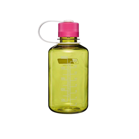 Nalgene Narrow Mouth 500ml Tritan Renew Water Bottle - Endive - Fuchsia Purple Cap Water Bottle Nalgene