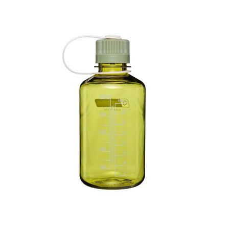 Nalgene Narrow Mouth 500ml Tritan Renew Water Bottle - Endive - Oil Green Cap Water Bottle Nalgene