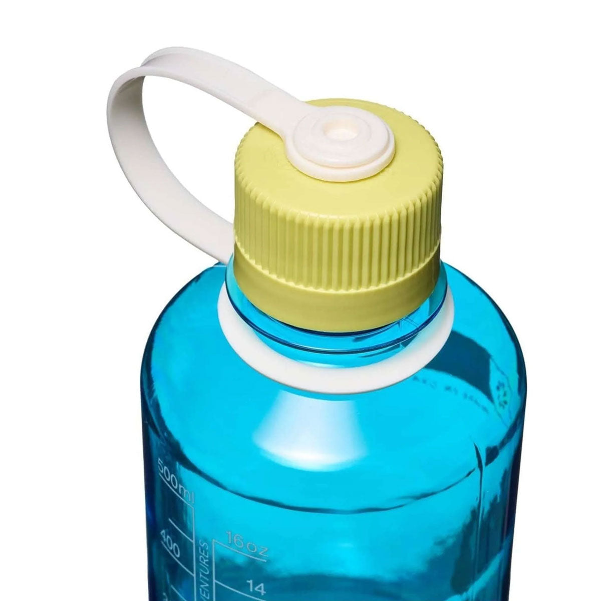 Nalgene Narrow Mouth 500ml Tritan Renew Water Bottle - Blue Atoll - Endive Cap Water Bottle Nalgene
