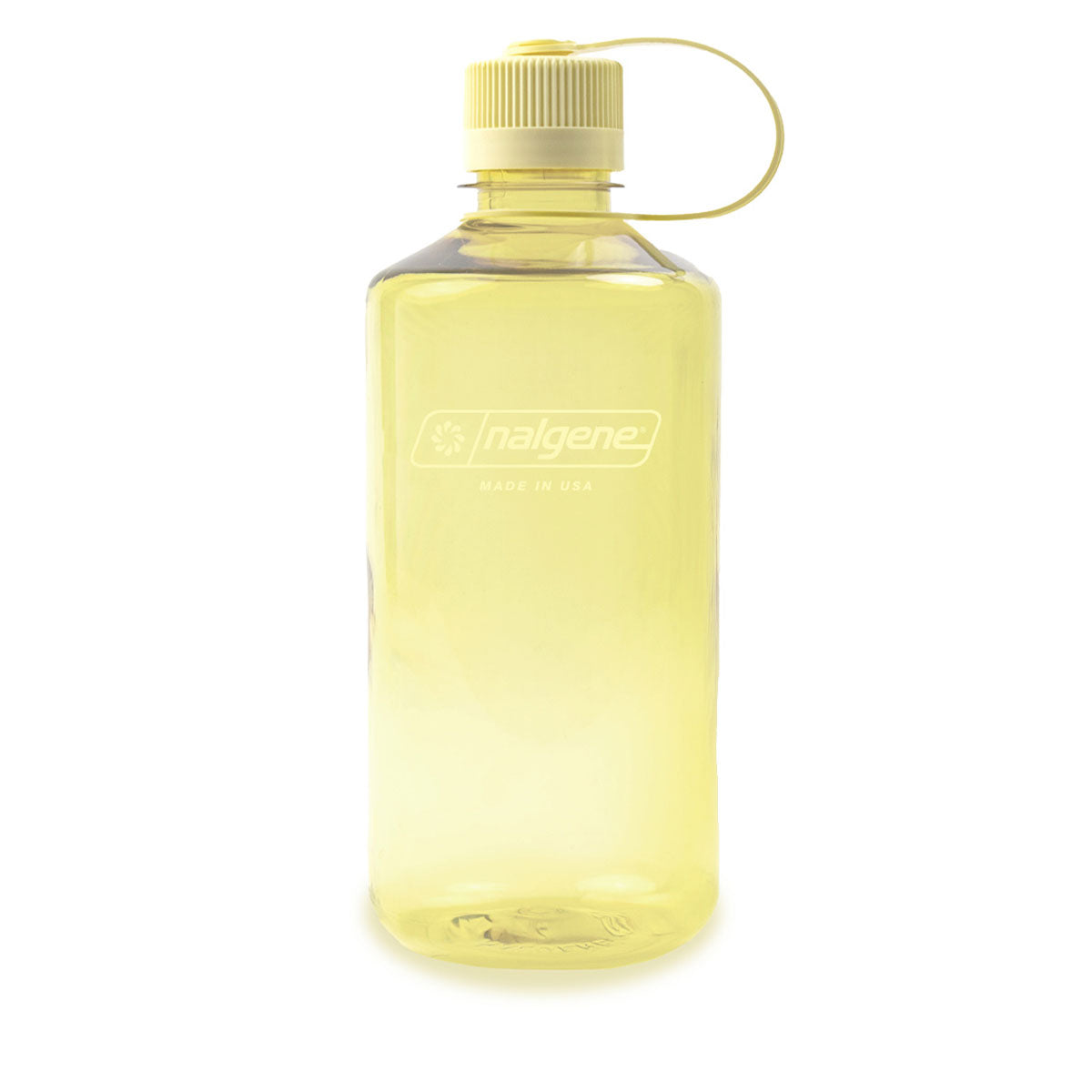 Nalgene Narrow Mouth 1L Tritan Sustain Water Bottle - Butter Monochrome Water Bottle Nalgene