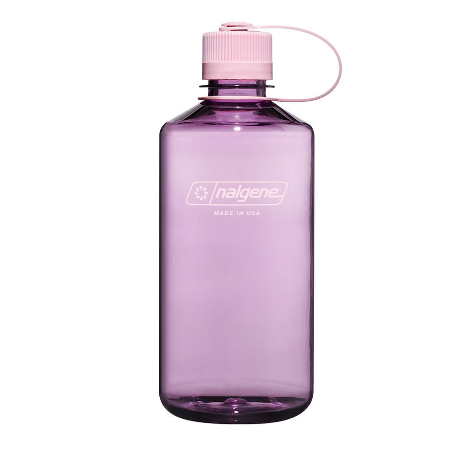 Nalgene Narrow Mouth 1L Tritan Sustain Water Bottle - Cherry Blossom Monochrome Water Bottle Nalgene