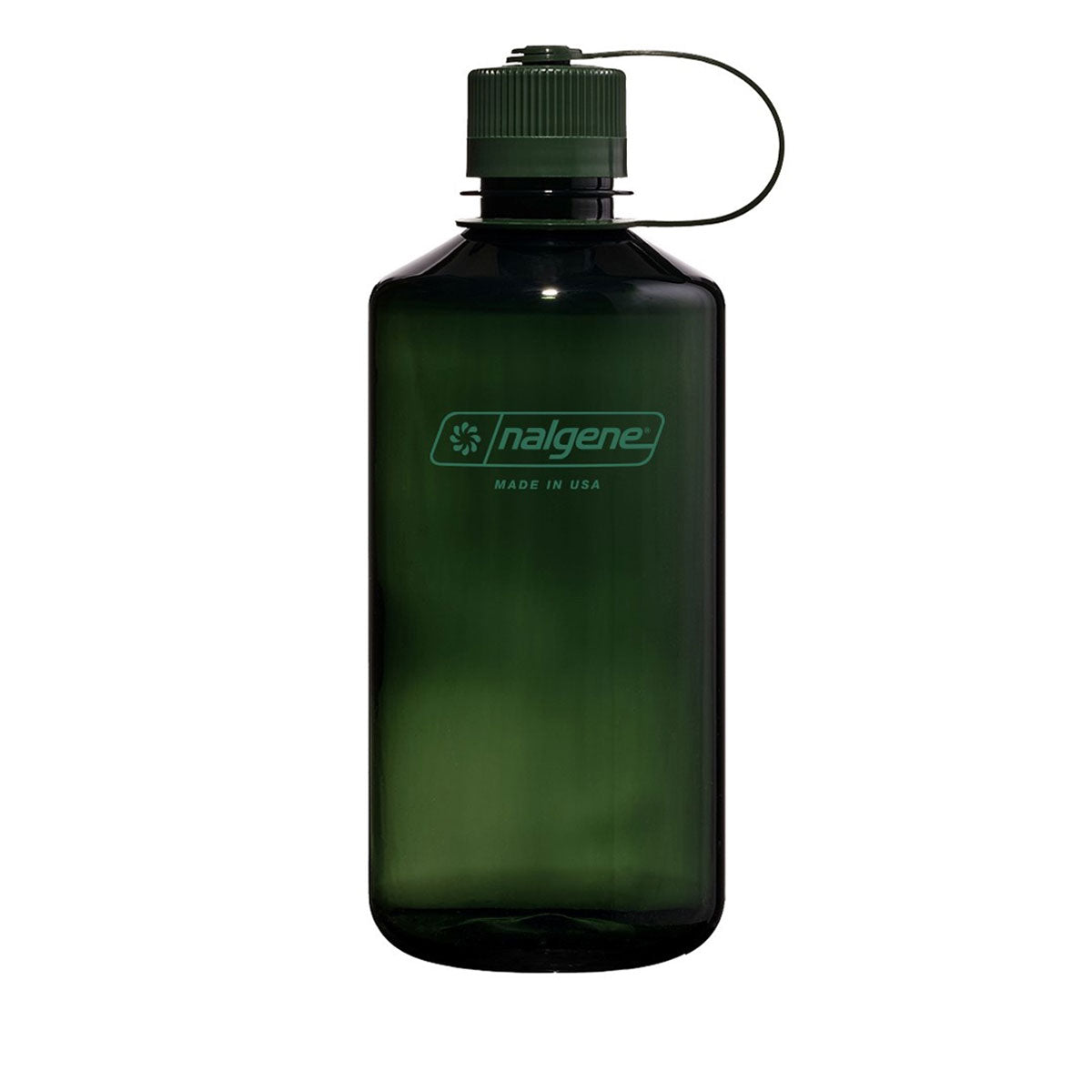 Nalgene Narrow Mouth 1L Tritan Sustain Water Bottle - Jade Monochrome Water Bottle Nalgene